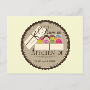 Ett dussintligt vykort för Fransk av Macarons-mott