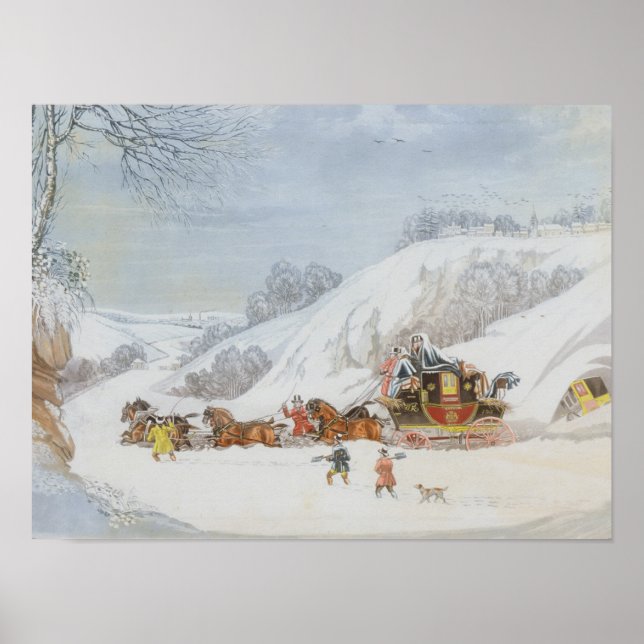 Ett e-postmeddelande i djupt Snö Poster (Framsidan)
