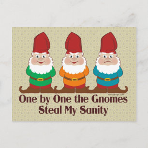 Ett efter ett Gnomes Vykort