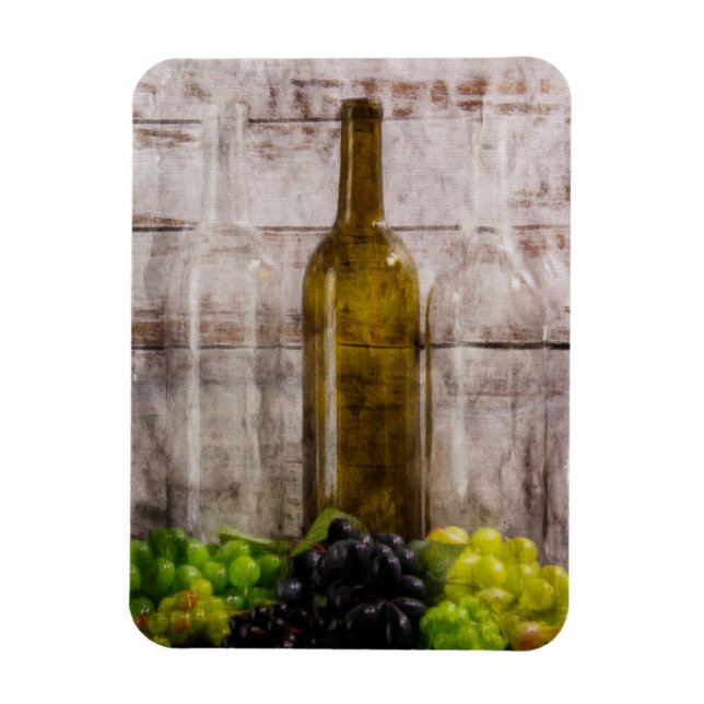 Ett eko av Vin Digital Art Magnet (Vertikal)