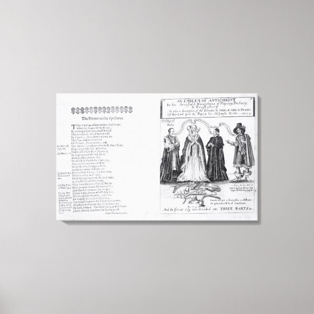 Ett emblem av antikronisten canvastryck (Framsida)