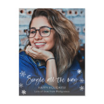 Ett enda julfoto, en flicka eller en kille