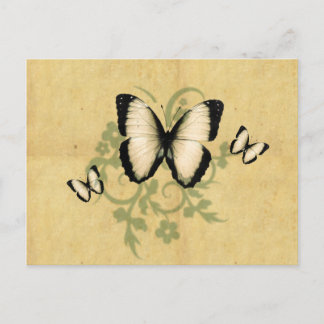 Ett enkelt Butterfly-vykort Vykort