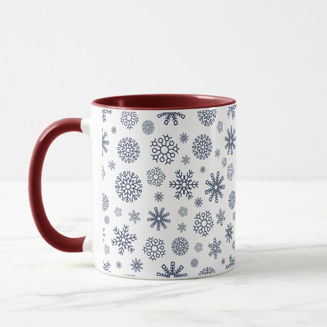 Ett enkelt elegant blommönster med vinrankor mugg (Vänster)