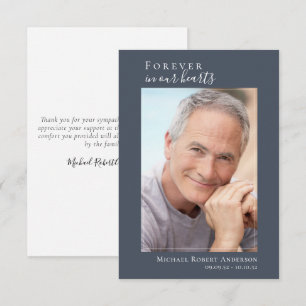 Ett enkelt funktionellt foto-tackkort   Sympati Tack Kort