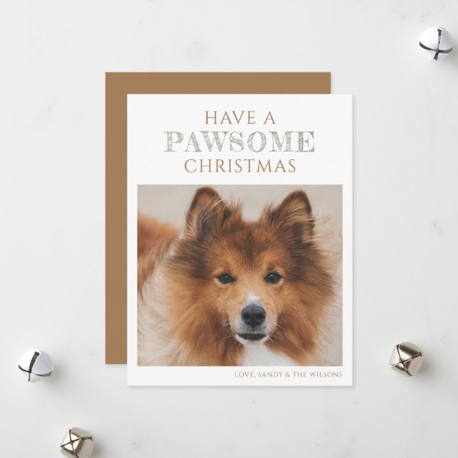 Ett enkelt Helgdag för fotojul - fjolkort Julkort (Fram/Back In Situ)