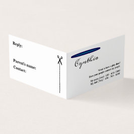 Ett enkelt men Elegant-uppspelningsdatum för barn Visitkort