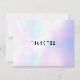 Ett enkelt, modernt holografiskt visitkort - tack kort