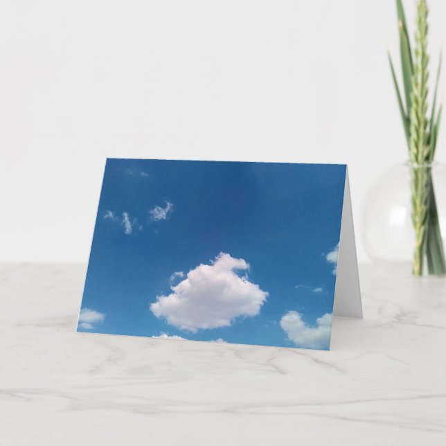 Ett enkelt moln tack kort (Framsida)