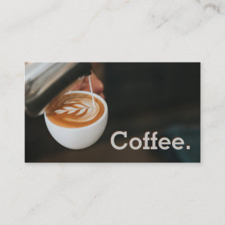 Ett enkelt Slagit förmånskort för kaffekonst Lojalitetskort