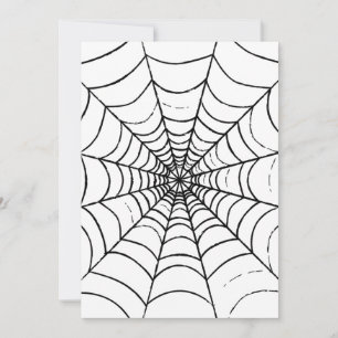 Ett enkelt spindelnät - närbild inbjudningar