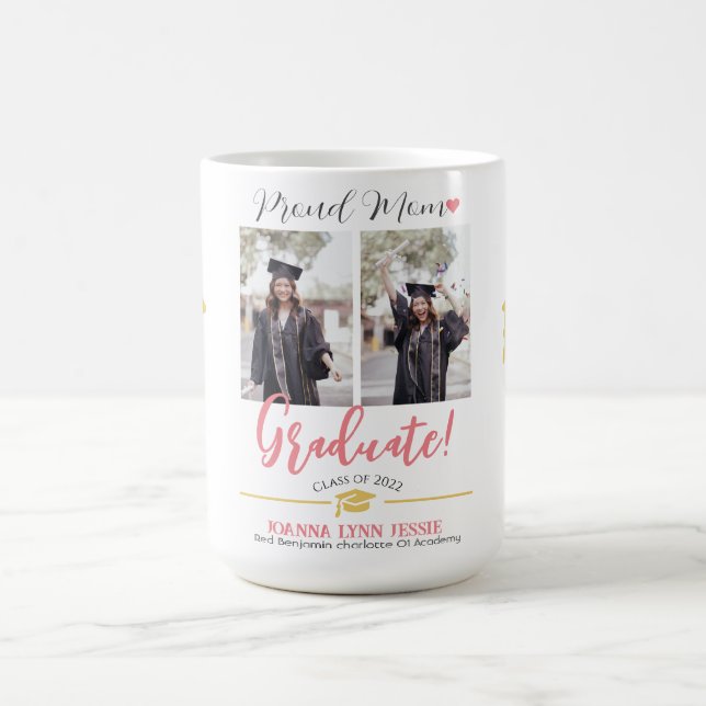 Ett enkelt Studenten Cap-tackskript för Elegant gu Kaffemugg (Center)