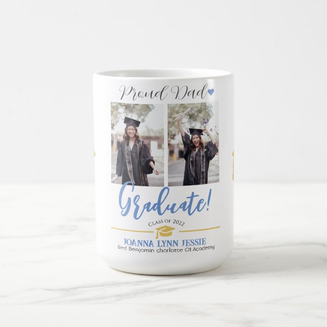 Ett enkelt Studenten Cap-tackskript för Elegant gu Kaffemugg (Center)