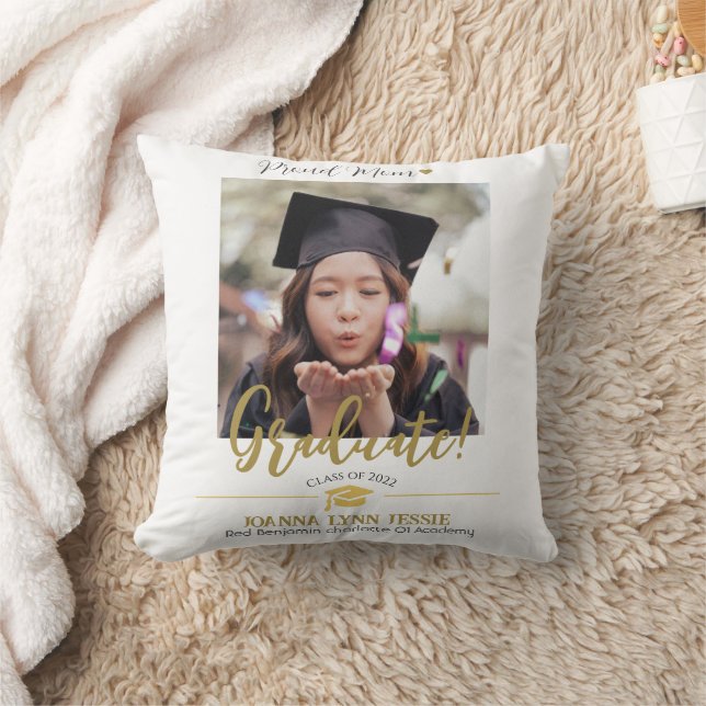 Ett enkelt Studenten Cap-tackskript för Elegant gu Kudde (Filt)