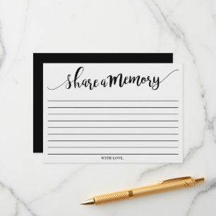 Ett enkelt svartvitt  minneskort rådkort