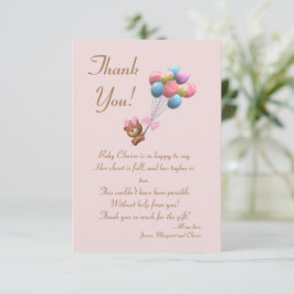 Ett enkelt tack för ditt kort för kulörat och ball