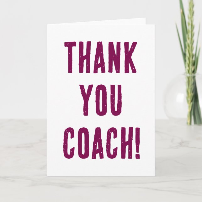 Ett enkelt tack för ditt träningskort kort (Framsida)