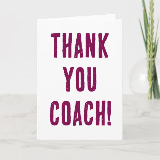 Ett enkelt tack för ditt träningskort kort