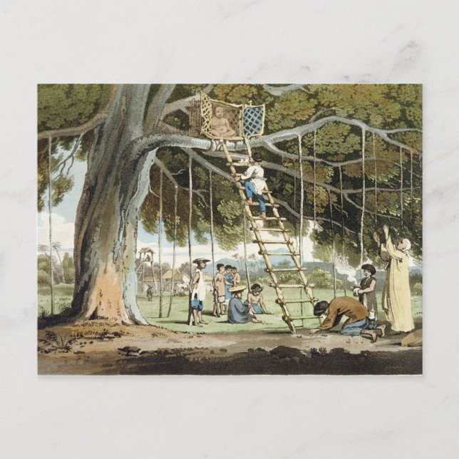 Ett erbjudande till Gud Fo, skylt 1 Vykort (Framsida)