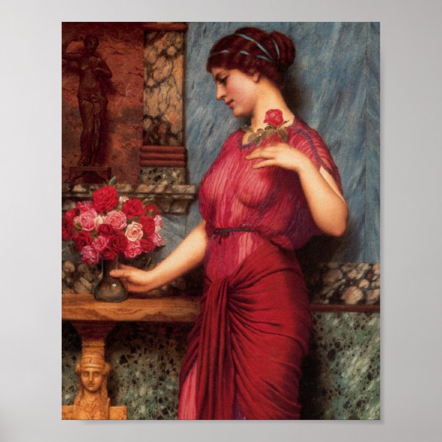 Ett erbjudande till Venus-Oljemålning Poster (Framsidan)