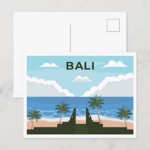 Ett exempel på Bali Indonesia-resa i ställe Vykort