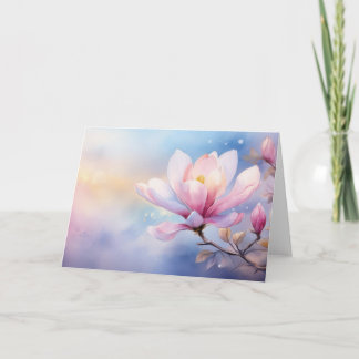 Ett exempel på en Magnolia-blomma Kort