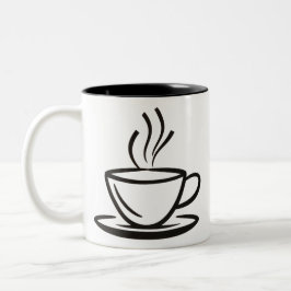 Ett exempel på kaffet kopp. II Två-Tonad Mugg