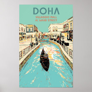 Ett exempel på Qatar i byn Mall Poster