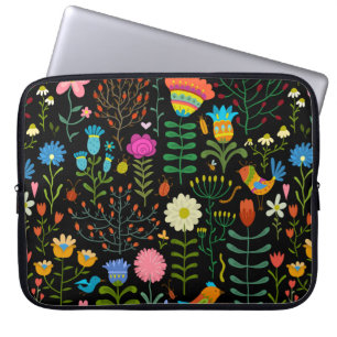 Ett exempel på vackra blommor i hand plockade, mön laptop fodral