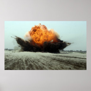 Ett explosionsutbrott poster