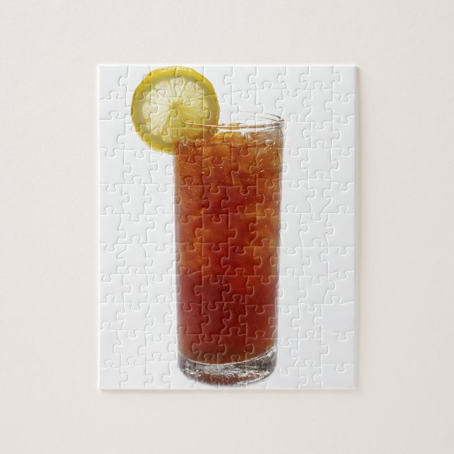 Ett exponeringsglas av Iced Tea Pussel (Vertikal)