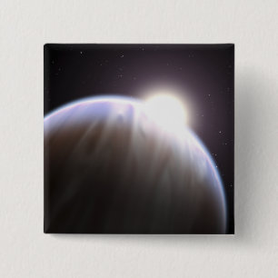 Ett extrasolar planet med dess förälderstjärna knapp