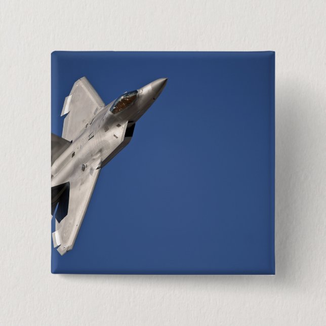 Ett F-22 Raptorflygplan Knapp (Framsida)