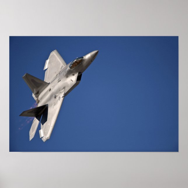 Ett F-22 Raptorflygplan Poster (Framsidan)