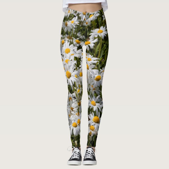 Ett fält med prästkragar leggings (Framsida)