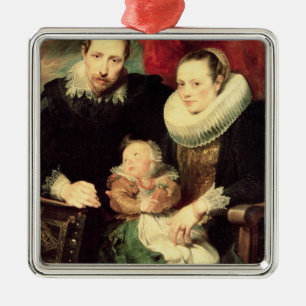 Ett familjporträtt, c.1618-21 julgransprydnad metall
