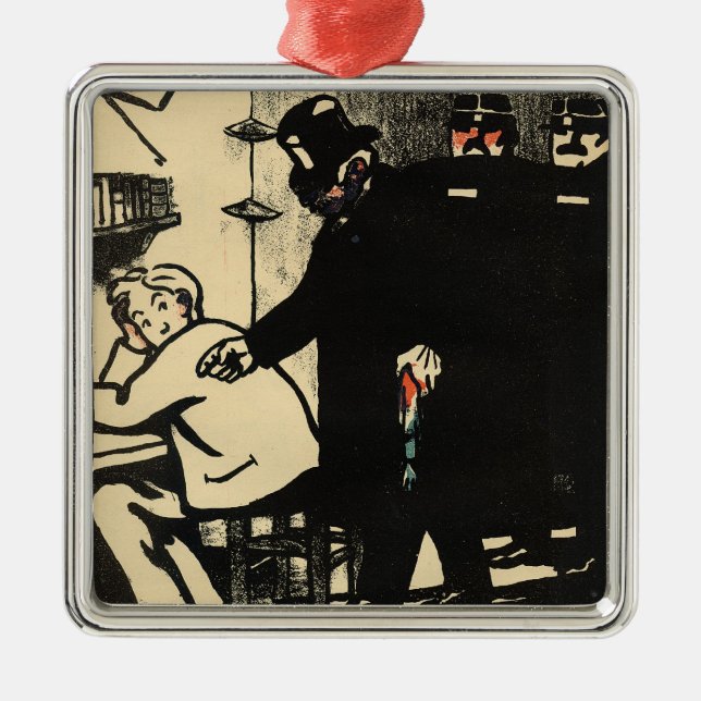 Ett fång landsförvisas från brott och julgransprydnad metall (Framsidan)