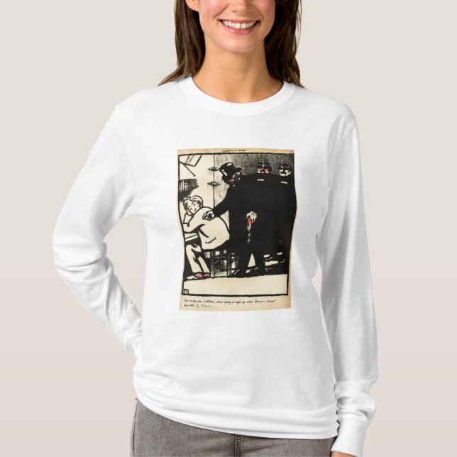 Ett fång landsförvisas från brott och t-shirt (Framsida)