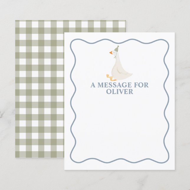 Ett Fånig går första födelsedag (Fram/baksida)