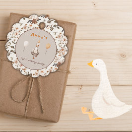 Ett Fånig går Neutralt 1:a födelsedagen Party Gåvor Etiketter