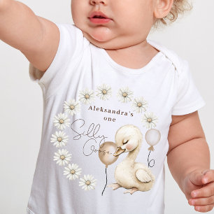 Ett Fånig går Neutralt Boho Baby 1:a födelsedagen T Shirt