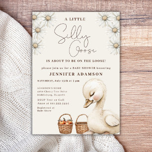 Ett Fånig går Neutralt Boho Baby Shower Party Inbjudningar