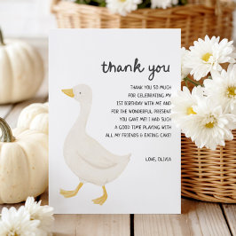 Ett Fånig går över 1:a födelsedag Tack Kort