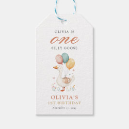 Ett Fånig går över 1:a födelsedagen Party Presentetikett