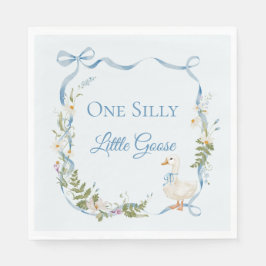 Ett Fånig går på födelsedag med vattenfärg Pappersservett