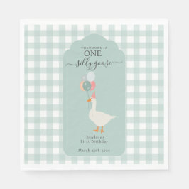 Ett Fånig går på födelsedag Party Pappersservett