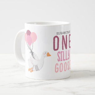 Ett Fånig går Rosa Birthday Jumbo Mugg