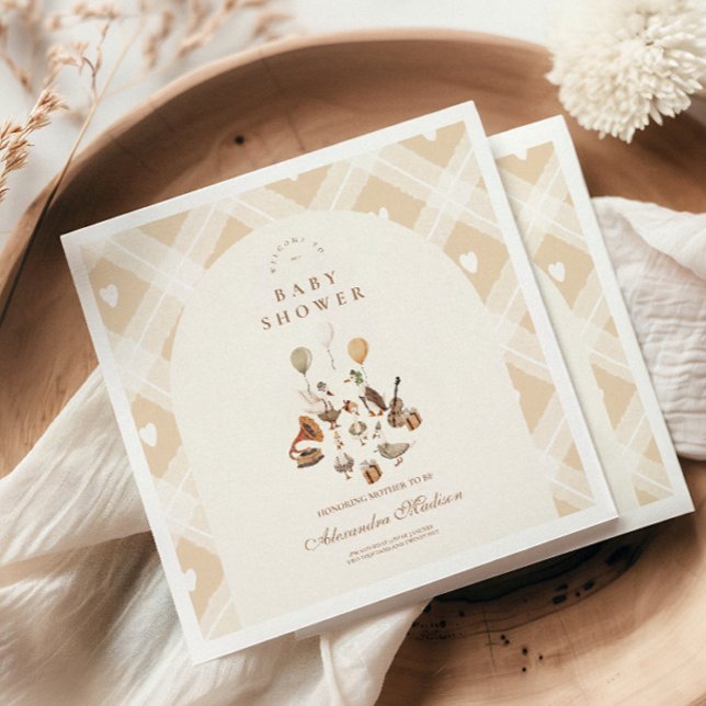 Ett Fånig går runt med en vismisk babyskare Pappersservett (Skapare uppladdad)