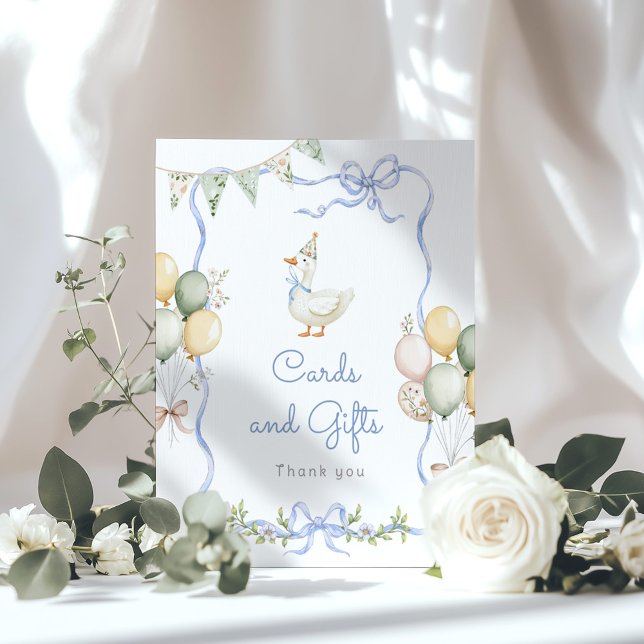 Ett Fånig: Gåskkort och Födelsedagsfest av gåvor Poster (Skapare uppladdad)