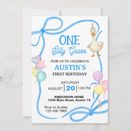 Ett Fånig Goose Boys första födelsedag Inbjudningar